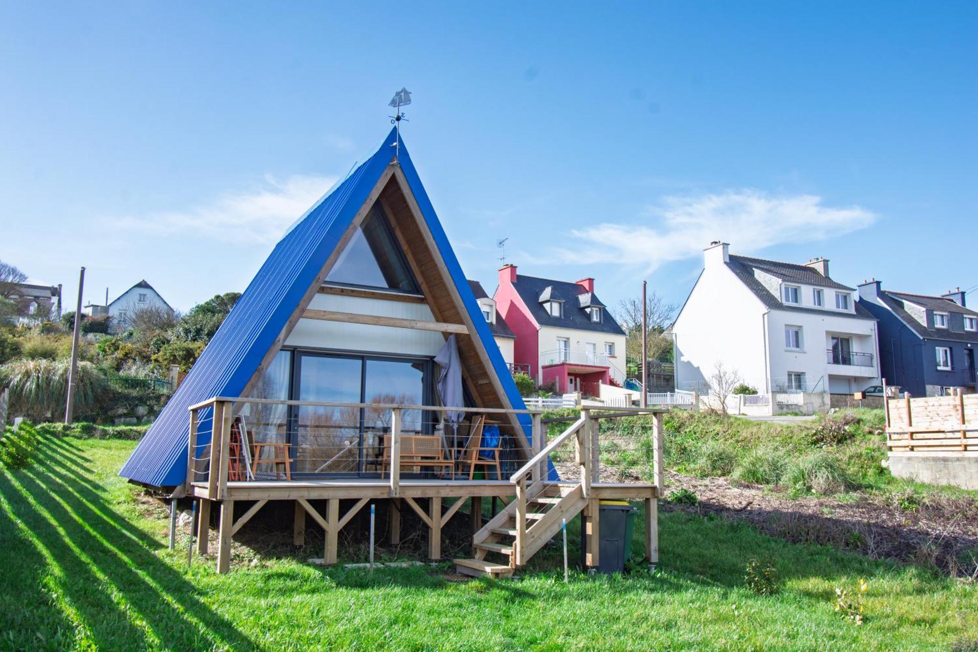 Villa Le Tipi Bleu Tiny House Neuve Avec Terrasse Et Jardin à Camaret-sur-Mer Extérieur photo