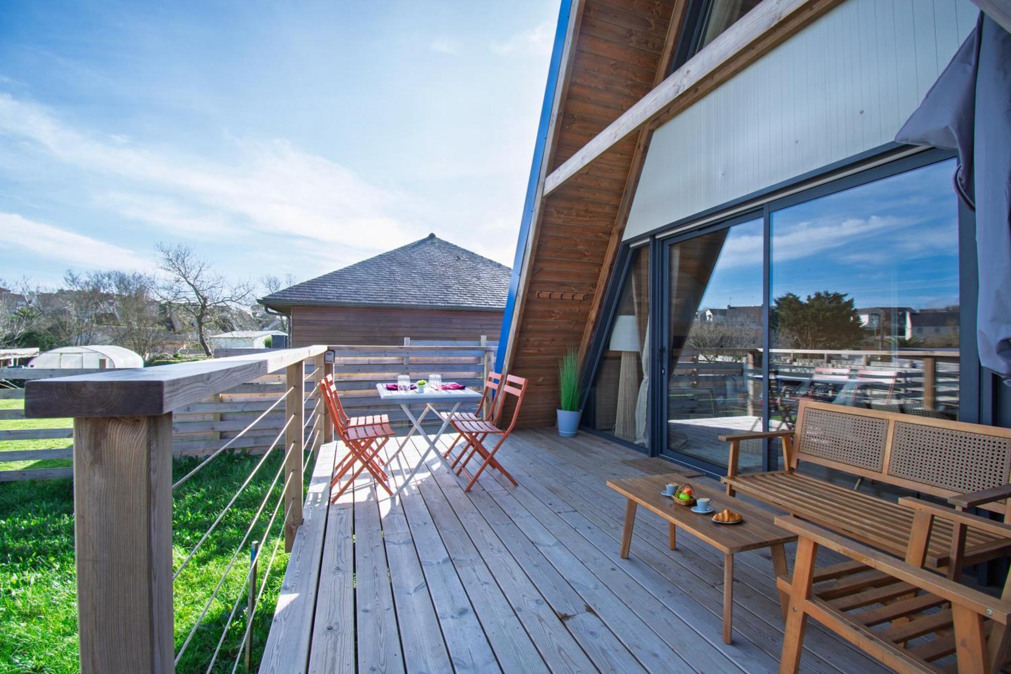 Villa Le Tipi Bleu Tiny House Neuve Avec Terrasse Et Jardin à Camaret-sur-Mer Extérieur photo